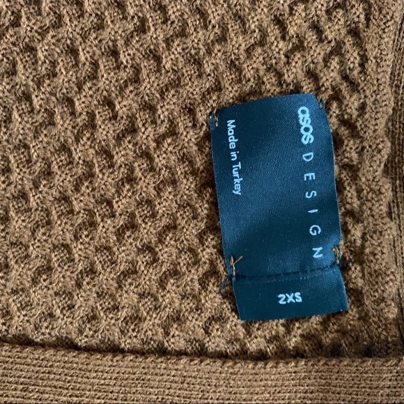 ASOS DESIGN New With Tags muscle fit textured knit cardigan in tan Chest 34 - Picture 6 of 13